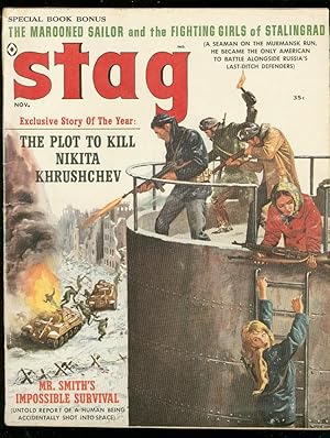 STAG MAGAZINE NOV 1960-KILL KHRUSHCHEV-MOLOTOV-POLLEN VG/FN
