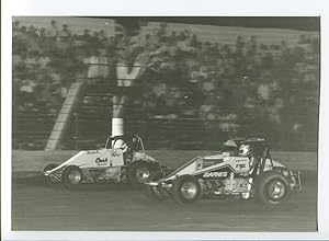 Eddie Wirth #77 & Brad Noffsinger #96 CRA Sprint Car Photo 5'x7' Ascot Park