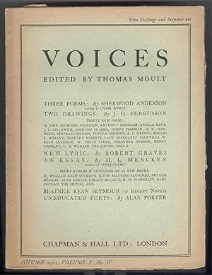 Seller image for Voices [Autumn 1921, Vol. V; No. IV] for sale by Kaleidoscope Books & Collectibles