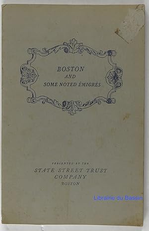 Seller image for Boston and some noted migrs for sale by Librairie du Bassin