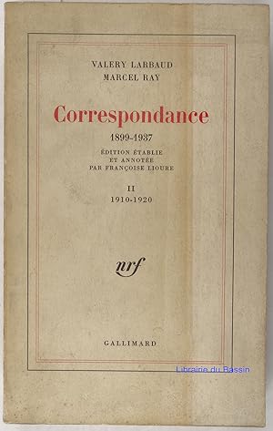 Seller image for Correspondance 1899-1937 II. 1910-1920 for sale by Librairie du Bassin