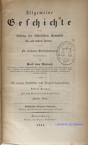 Imagen del vendedor de Allgemeine geschichte vom Anfang der historischen Kenntnis bis auf unsere Zeiten Zweiter band a la venta por Librairie du Bassin