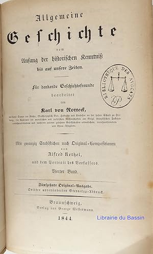 Imagen del vendedor de Allgemeine geschichte vom Anfang der historischen Kenntnis bis auf unsere Zeiten Vierter band a la venta por Librairie du Bassin