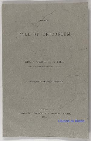Image du vendeur pour On the fall of Uriconium mis en vente par Librairie du Bassin