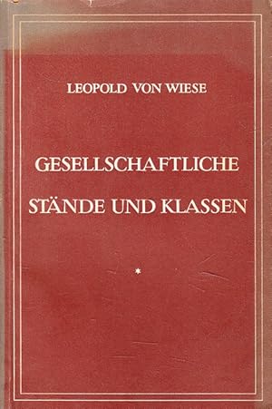 Immagine del venditore per Gesellschaftliche Stnde und Klassen. venduto da Versandantiquariat Nussbaum