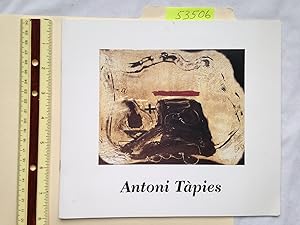 Seller image for Antoni Tapies: Prints and Illustrated Books, 1959-1989 for sale by RogerCoyBooks