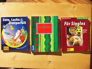 Seller image for Drei Bcher: 1. Ente, Lachs & Zimtparfait ; 2. Gemse a la carte ; 3. Fr Singles, GU Kchen-Ratgeber for sale by Versandantiquariat Manuel Weiner