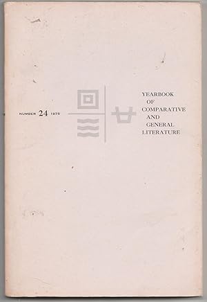 Bild des Verkufers fr Yearbook of Comparative and General Literature, number 24, 1975 zum Verkauf von Biblioteca de Babel