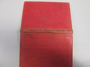 Seller image for Macaulay`s Essay On Milton for sale by Goldstone Rare Books