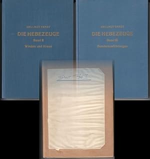 3 Bände - 3 Bücher / Die Hebezeuge von Prof. Dr.-Ing. Hellmut Ernst. REICH MIT ZAHLEN, DATEN, FAK...