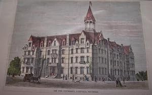 THE FISK UNIVERSITY, NASHVILLE, TENNESSEE [ Hand-colored wood engraving ]