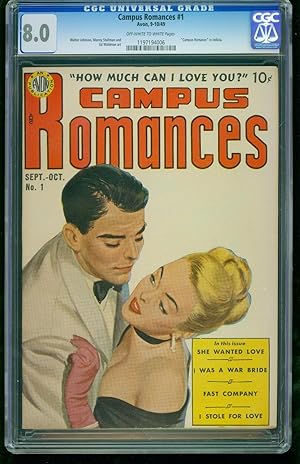 Campus Romances #1-CGC 8.0 Highest Graded-Southern States 1197194006