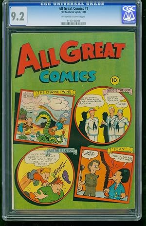 ALL GREAT COMICS #1-CGC 9.2-1946-HIGH GRADE-SOUTHERN STATES 1197194001