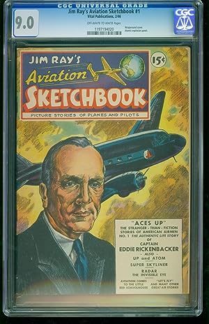 JIM RAY'S AVIATION SKETCHBOOK #1-CGC 9.0-1946-SOUTHERN STATES 1197194020