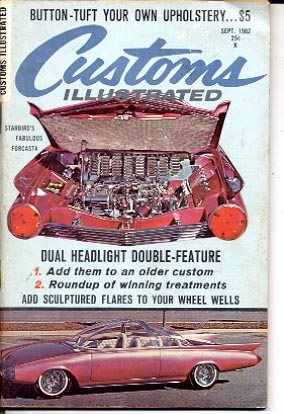 CUSTOMS ILLUSTRATED 9/1962-BEL AIR/CHEVY/ETC VG