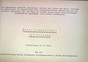 Bild des Verkufers fr Maria Himmelfahrt und Krnung; LSE 409; zum Verkauf von books4less (Versandantiquariat Petra Gros GmbH & Co. KG)