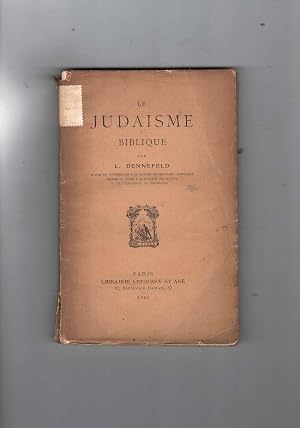 Seller image for Le Judaisme Biblique. for sale by Libreria M. T. Cicerone