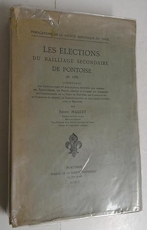 les Élections du Bailliage secondaire de PONTOISE en 1789