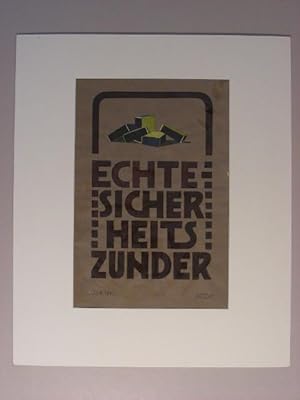 Bild des Verkufers fr Echte Sicherheitszunder("). Frhe Arbeit an der Kunstakademie in Mnchen. zum Verkauf von Kunstantiquariat Rolf Brehmer