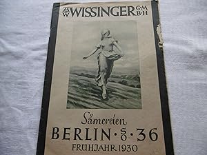 A. & W. Wissinger GmbH Sämereien Frühjahr 1930