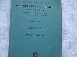 Zoologisches Taschenbuch für Studierende zum Gebrauch bei Vorlesungen und praktischen Übungen Hef...