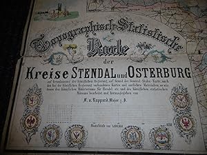 Topographisch - Statistische Karte der Kreise Stendal und Osterburg Maßstab 1 : 100 000