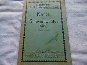 Karte des Schwarzwaldes ( Süd ) Maßstab 1 : 200 000 in Farbe