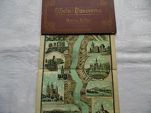 Rhein - Panorama Mainz - Köln ( Von Cöln bis Mainz ) Leporello mit Biildbeschreibungen entlang de...