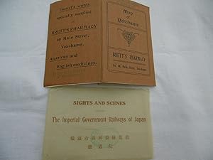 Map of Yokohama YOKOHAMA AND Vicinity ( farbige Landkarte Hrsg. BRETTÂ S PHARMACY ca. 1905 )