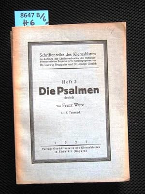 Imagen del vendedor de Die Psalmen. a la venta por Augusta-Antiquariat GbR