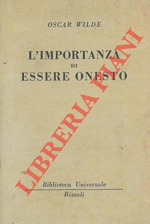 Immagine del venditore per L'importanza di essere onesto. venduto da Libreria Piani