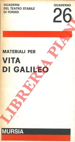 Bild des Verkufers fr Materiali per Vita di Galileo. zum Verkauf von Libreria Piani