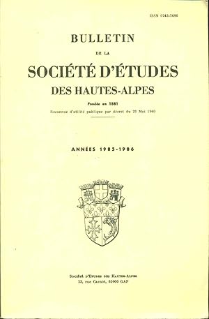 Image du vendeur pour Bulletin de la Socit d'tudes des Hautes-alpes.Annes 1985-1986 mis en vente par dansmongarage