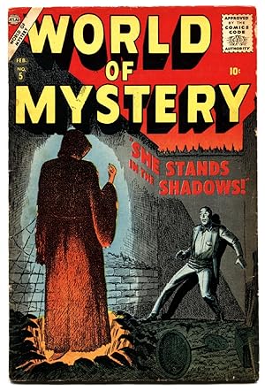 Immagine del venditore per WORLD OF MYSTERY #5-1957-ATLAS-Orlando-Brodsky-Pre-Hero marvel venduto da DTA Collectibles