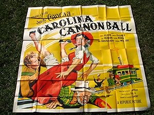 CAROLINA CANNONBALL-JUDY CANOVA-1955-80X80-6 SIX SHEET-HUGE POSTER! NM