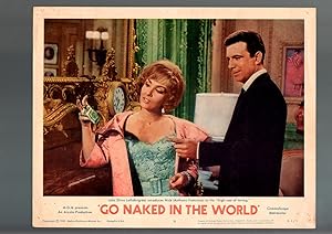 GO NAKED IN THE WORLD-1961-LOBBY CARD-FN-DRAMA-GINA LOLLOBRIGIDA-FRANCIOSA FN/VF