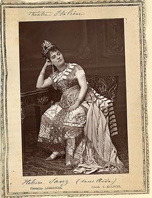 Lemercier, Paris, Théâtre Italien. Soprano Helena Sanz