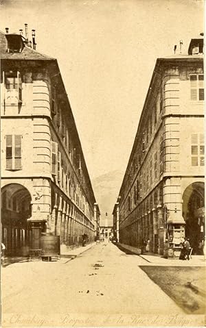 France, Chambéry, Perspective de la Rue de Boigne