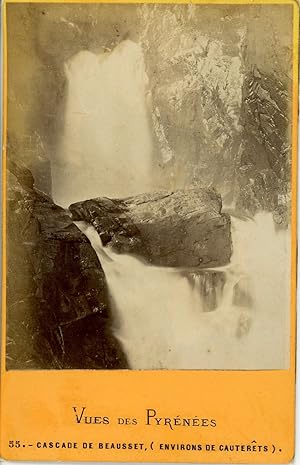 France, Vue des Pyrénées, Cascade de Beausset (Environs de Cauterets)