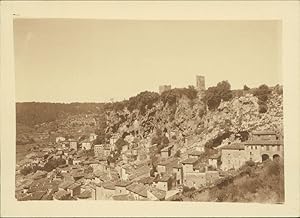 France, Cotignac (Var), Vue générale