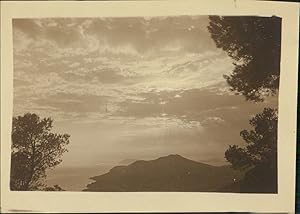 France, Var, Coucher du Soleil sur la Colle Noire