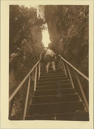 France, Gorges du Verdon (Var), Echelle au 200 marches