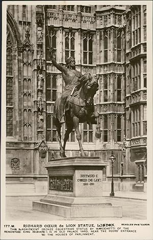 Beagles, UK, London, Richard Coeur de Lion Statue