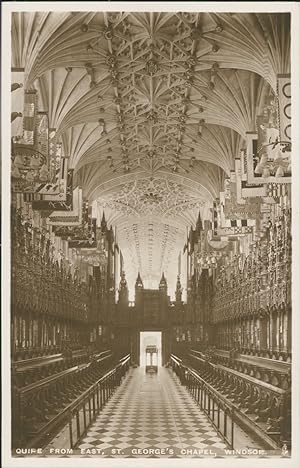 United Kingdom, Windsor, St. George's Chapel. Quire from East