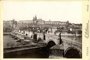 K. Bellmann, Praha, Prag, Prague, Pont Charles et le Hrad?any
