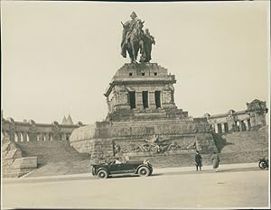 Allemagne, Coblence (Koblenz), Statue de Kaiser