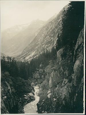 Suisse, Col du Grimsel, Cascade du Handegg