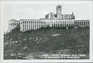 Italia, Assisi, Veduta generale delle Chiese e Convento di S. Francesco