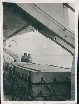 On board of Staffordshire near Gibraltar