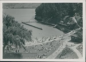 New Zealand, Corsair Bay in Lyttelton Harbou in the 50's